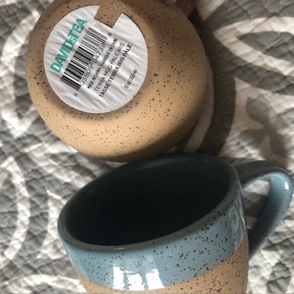 SALE 2 for $26 / 3 for $33 - Set of David's Tea TERRA Speckled Pottery Mugs - Picture 10 of 10
